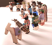 Santa Clara Pueblo Nativity Set of 16 pieces by Jason Garcia