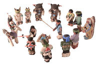 Santa Clara Pueblo Nativity Set of 16 pieces by Jason Garcia