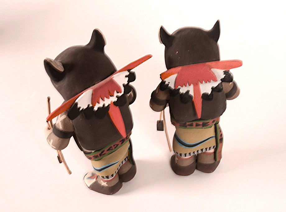 Santa Clara Pueblo Nativity Set of 16 pieces by Jason Garcia