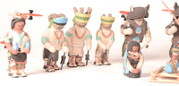 Santa Clara Pueblo Nativity Set of 16 pieces by Jason Garcia