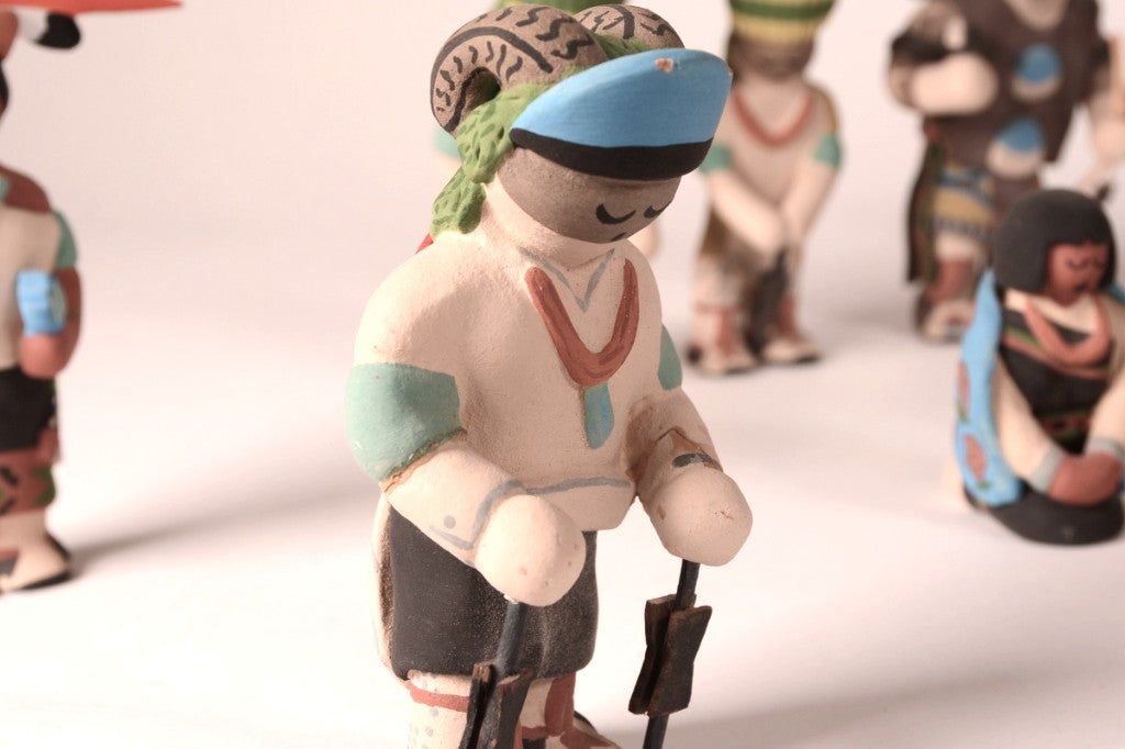 Santa Clara Pueblo Nativity Set of 16 pieces by Jason Garcia