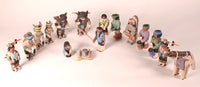 Santa Clara Pueblo Nativity Set of 16 pieces by Jason Garcia