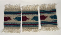 Chimayo New Mexico Rug Coasters Set of 3