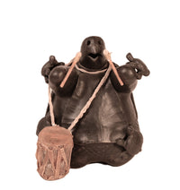 Choctaw Black Turtle with Drum Storyteller By Randy Chitto