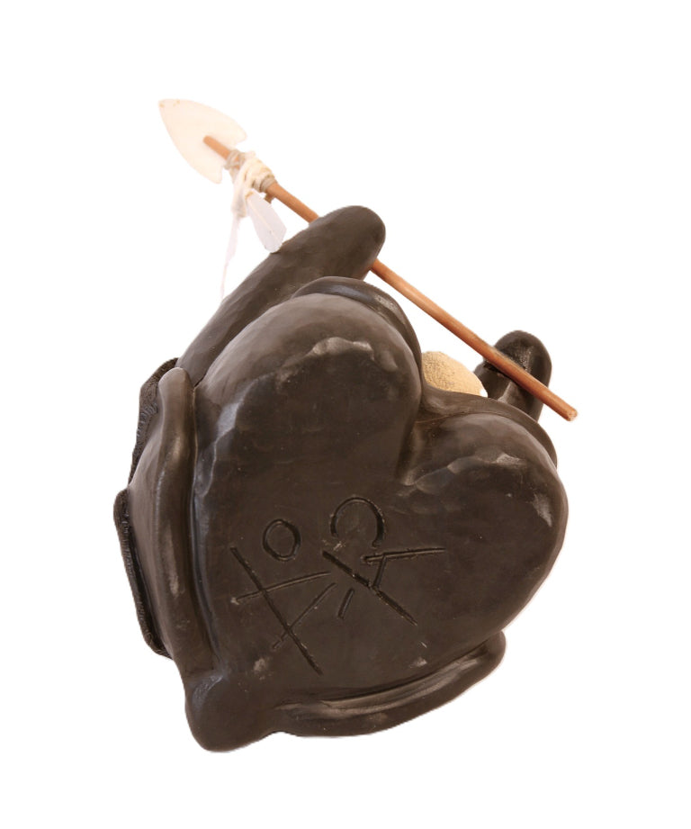 Choctaw Black Turtle with Horns Storyteller By Randy Chitto