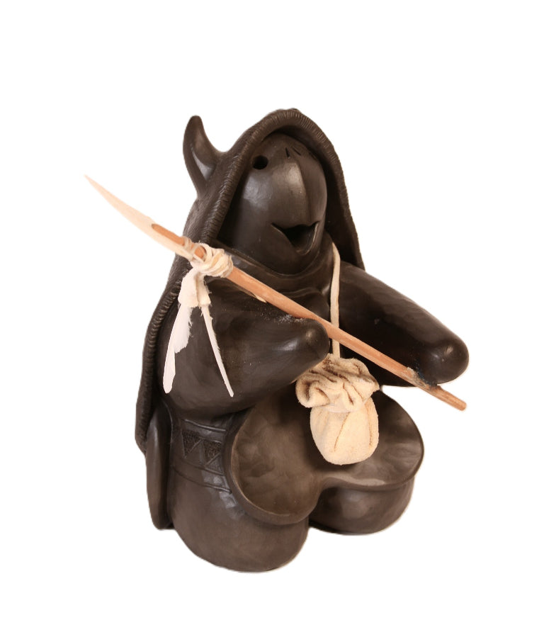 Choctaw Black Turtle with Horns Storyteller By Randy Chitto
