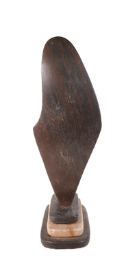 Stone Sculpture of Figure with Face By Emerson