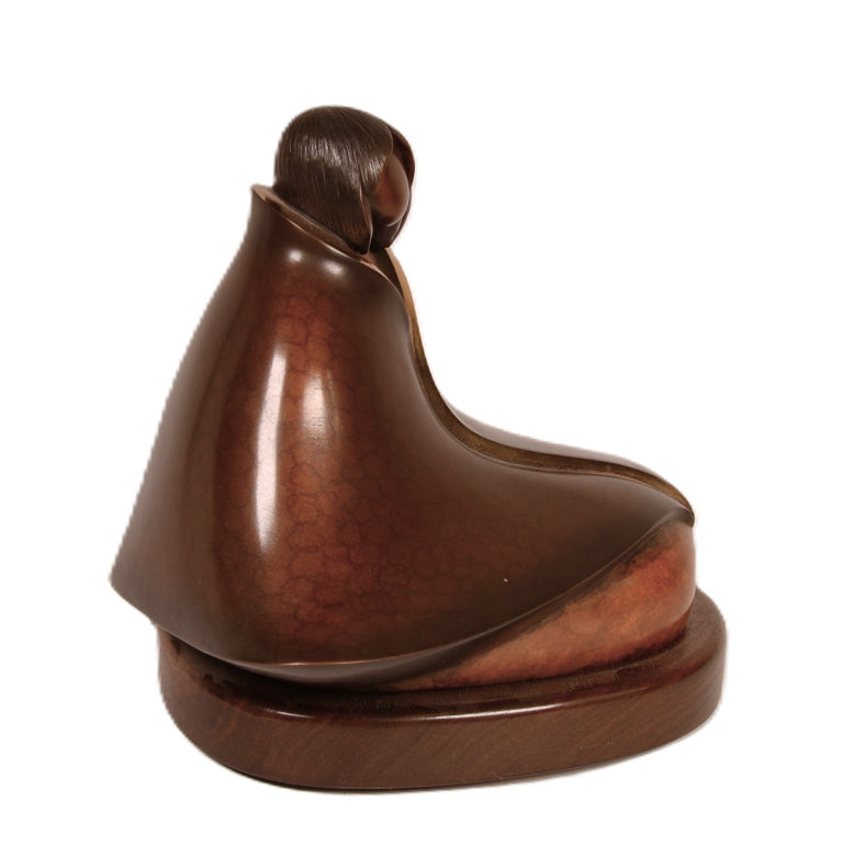 Hopi Pueblo Bronze Figure By K. Obrzut