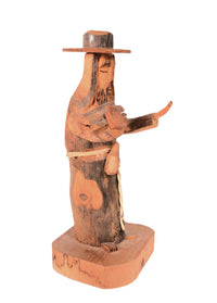 Santa Fe Folk Art Wooden Priest Carving By Ben Ortega