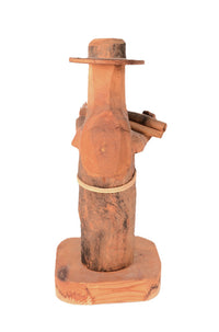 Santa Fe Folk Art Wooden Priest Carving By Ben Ortega