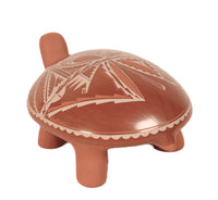 San Juan Pueblo - Santa Clara Pueblo Pottery Turtle By Ursula and Dwight Curran