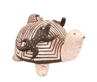Zuni Pueblo Turtle with Lizards on Back By Valanie Kalestewa