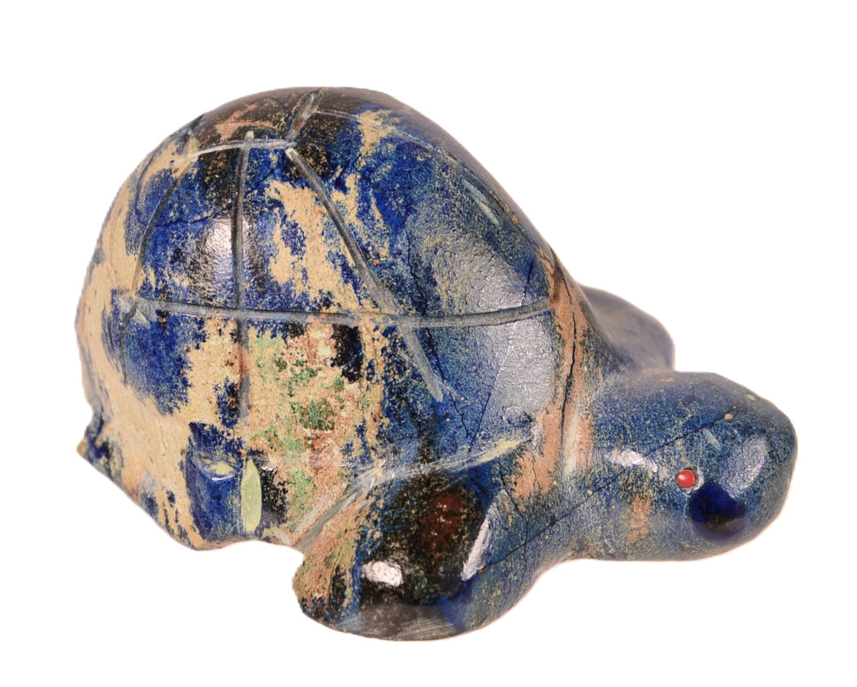 Zuni Pueblo Blue Turtle Fetish