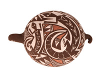 Acoma Pueblo Brown Painted Turtle Pottery By P. Iule