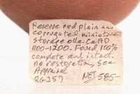 Prehistoric Reserve Red Storage Olla Pottery
