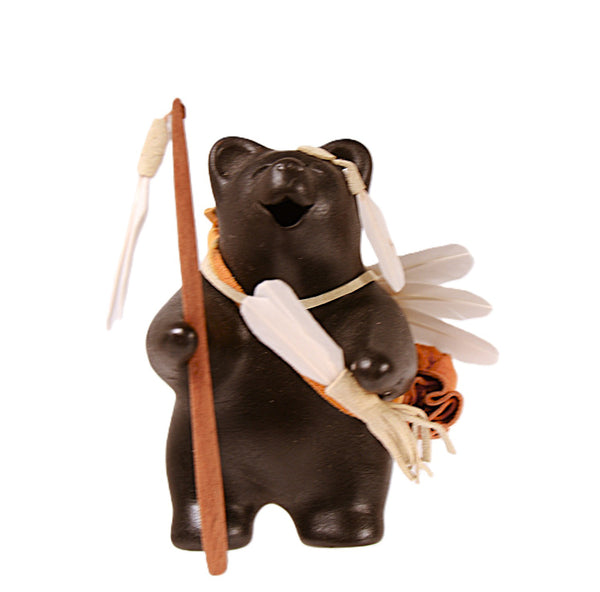 Choctaw Pueblo Black Bear Pottery By Randy Chitto