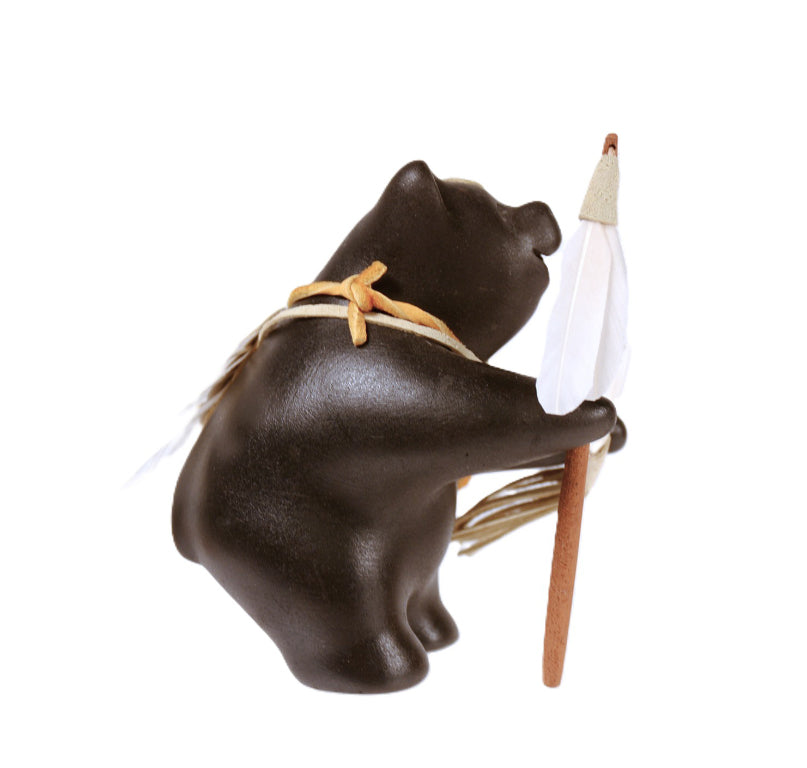 Choctaw Pueblo Black Bear Pottery By Randy Chitto