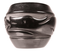 Santa Clara Pueblo Black Pottery By Florence Brawning