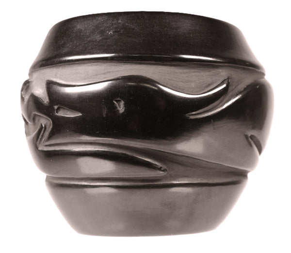 Santa Clara Pueblo Black Pottery By Florence Brawning