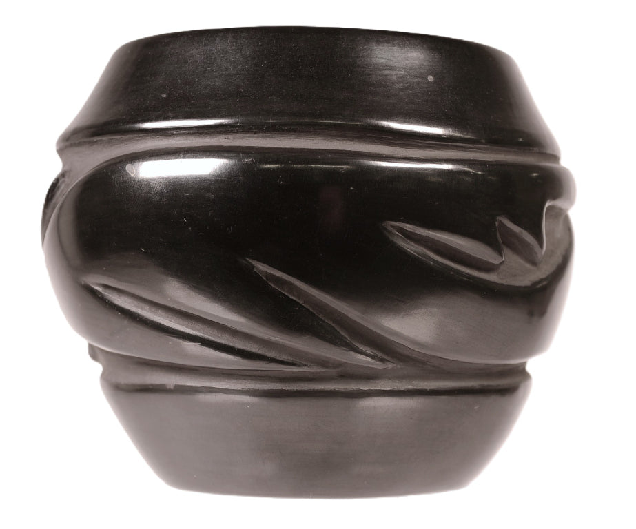 Santa Clara Pueblo Black Pottery By Florence Brawning