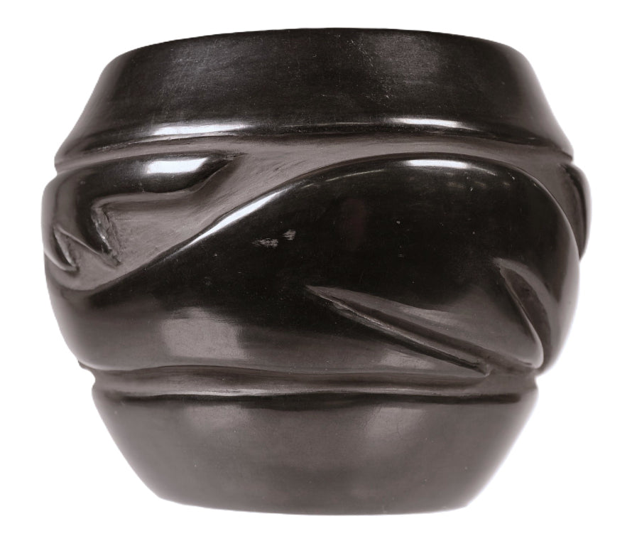 Santa Clara Pueblo Black Pottery By Florence Brawning