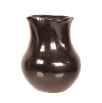 Santa Clara Pueblo Black Vase By Cookie Tafoya