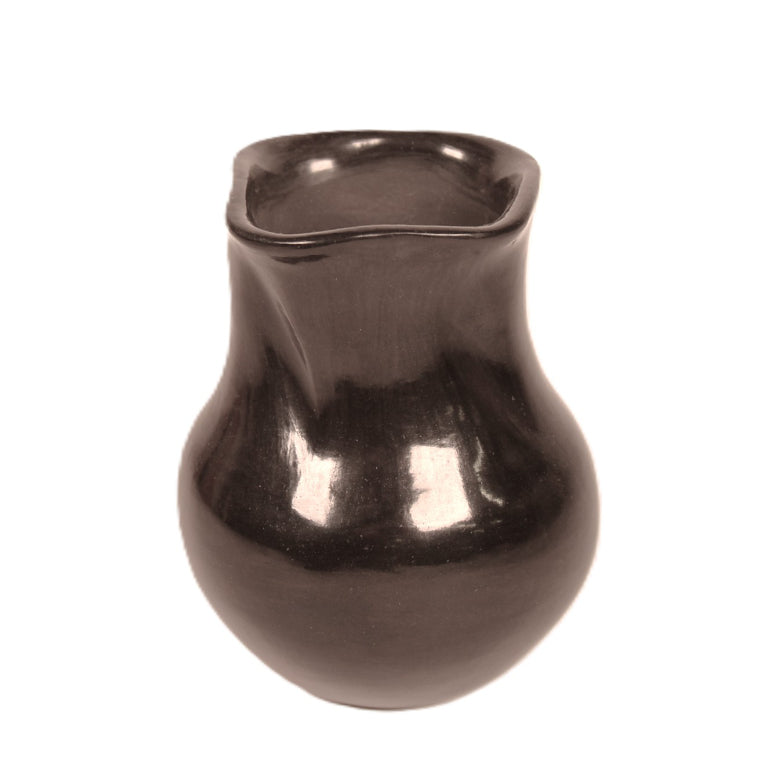 Santa Clara Pueblo Black Vase By Cookie Tafoya