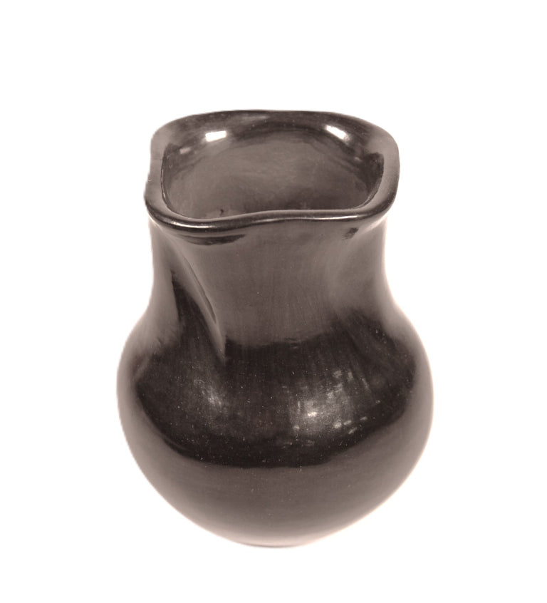 Santa Clara Pueblo Black Vase By Cookie Tafoya