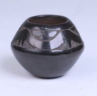 San Ildefonso Pueblo Black Pottery By Russell Sanchez