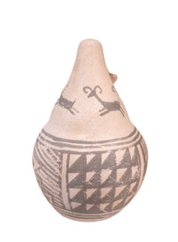 Laguna Pueblo Anasazi Revival Gourd Form Pottery By Michael Kanteena
