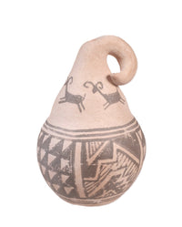 Laguna Pueblo Anasazi Revival Gourd Form Pottery By Michael Kanteena
