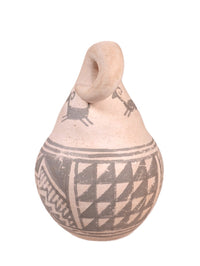 Laguna Pueblo Anasazi Revival Gourd Form Pottery By Michael Kanteena