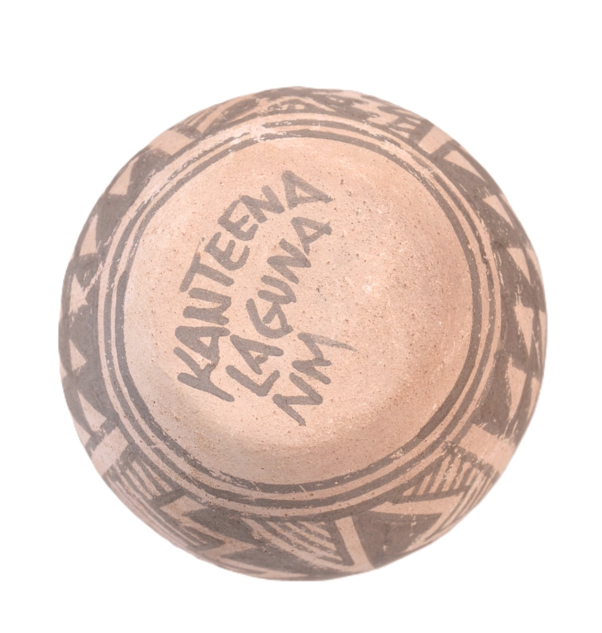 Laguna Pueblo Anasazi Revival Gourd Form Pottery By Michael Kanteena