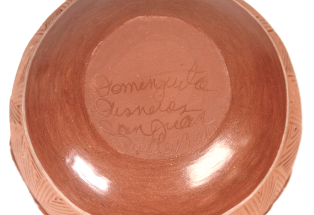 San Juan Pueblo Pottery Bowl By Domenguete Sisneros