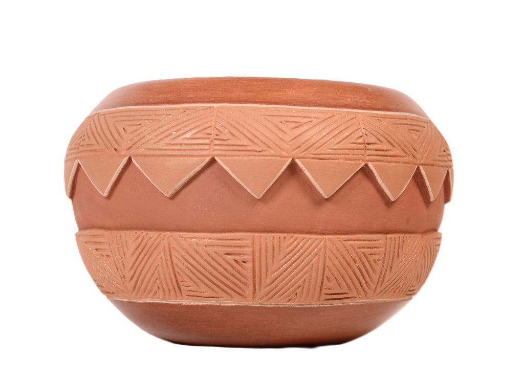 San Juan Pueblo Pottery Bowl By Domenguete Sisneros