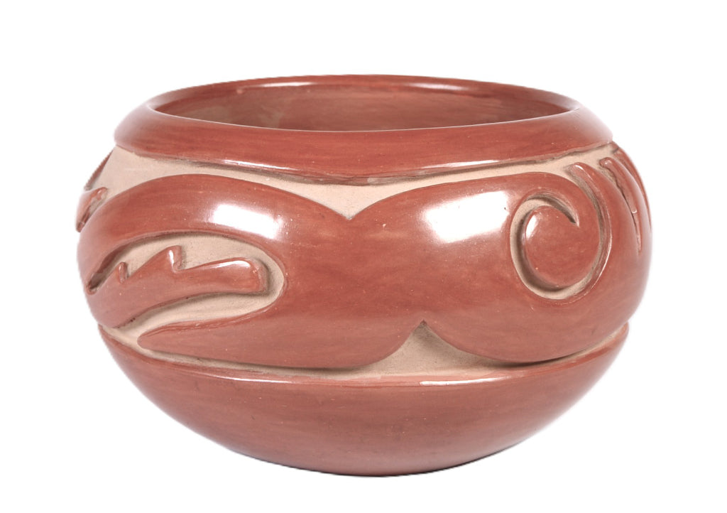 Santa Clara Pueblo Carved Bowl By Teresita Naranjo