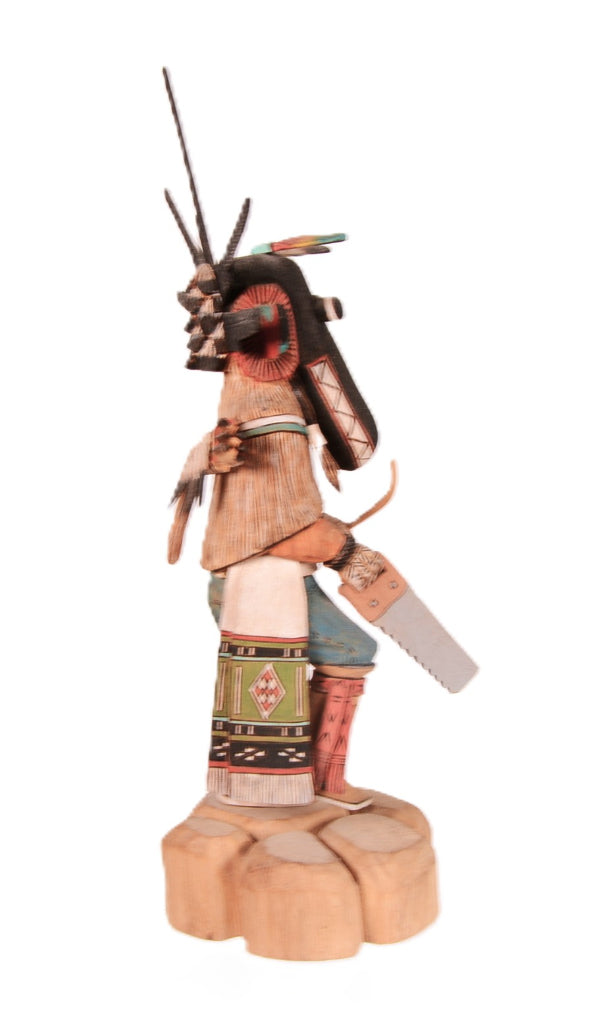 Hopi Pueblo Black Ogre "Nataska" Kachina Doll By Preston Ami