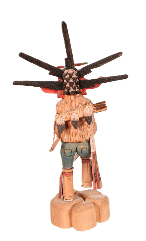 Hopi Pueblo Black Ogre "Nataska" Kachina Doll By Preston Ami