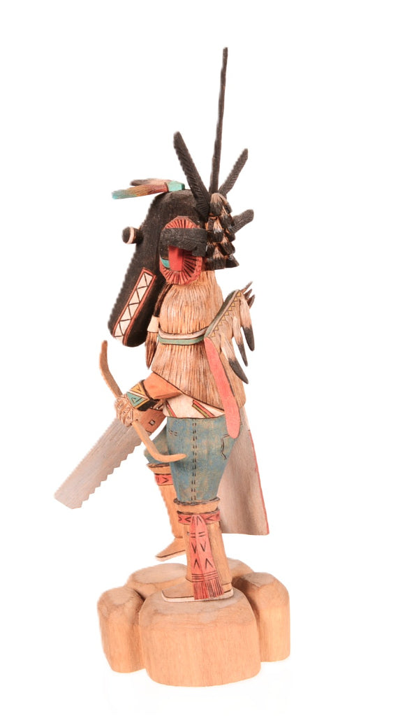 Hopi Pueblo Black Ogre "Nataska" Kachina Doll By Preston Ami
