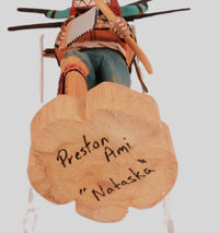 Hopi Pueblo Black Ogre "Nataska" Kachina Doll By Preston Ami
