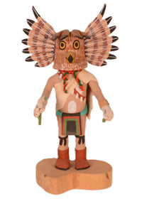 Hopi Pueblo Owl Katsina Doll By Delbridge Honanie