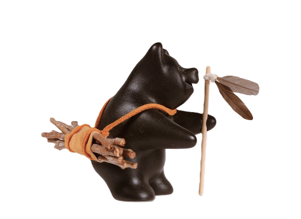 Choctaw Pueblo Black Bear Pottery By Randy Chitto