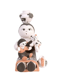 Acoma Pueblo Storyteller Pottery By Cris Poncho