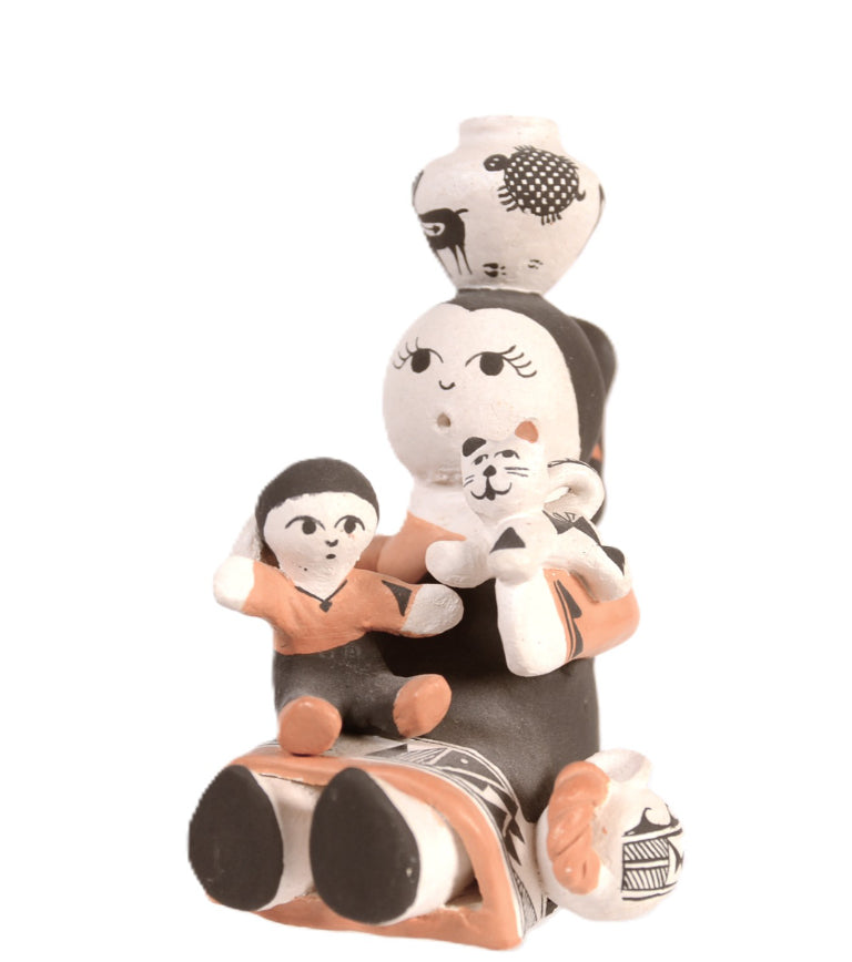 Acoma Pueblo Storyteller Pottery By Cris Poncho
