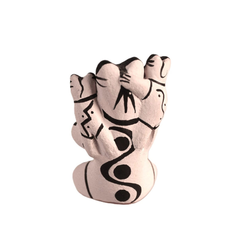 Cochiti Pueblo Storyteller Frog Pottery By D.H.