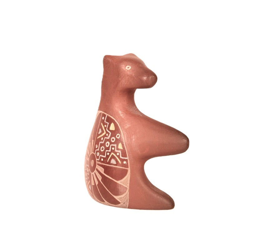 Santa Clara Pueblo Pottery Bear By Jennifer Tafoya