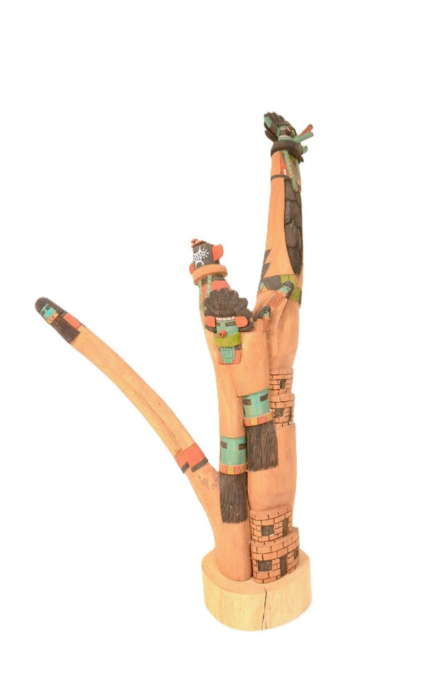 Hopi Kachinas Sculpture By Sterling Francis Sr.