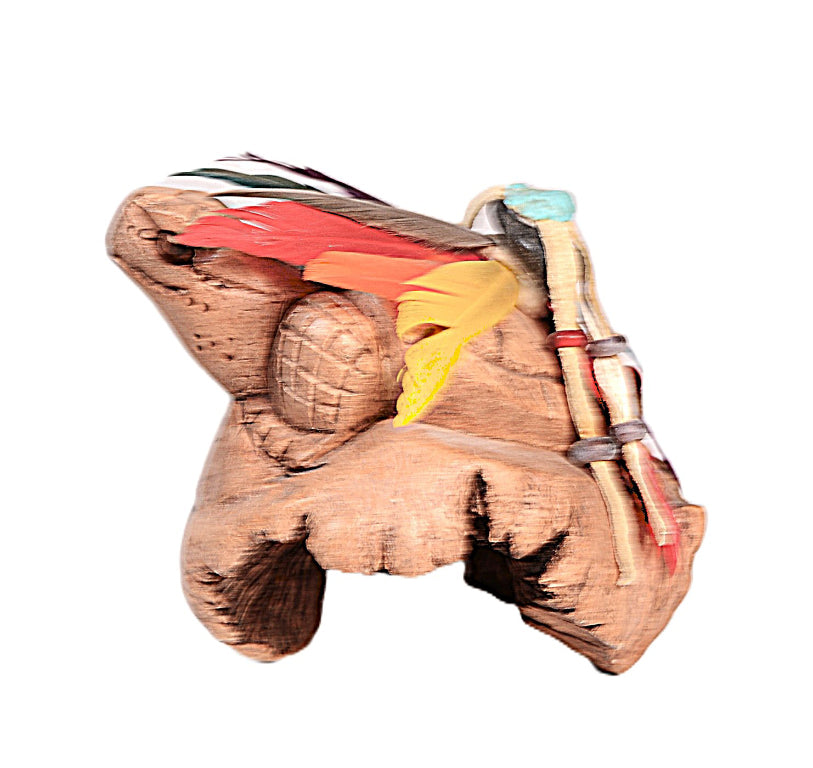 Navajo or Zuni Wood Carved  Turtle Fetish