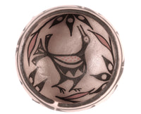 Santo Domingo Pueblo Bird Bowl Pottery By Hilda Coriz Kewa
