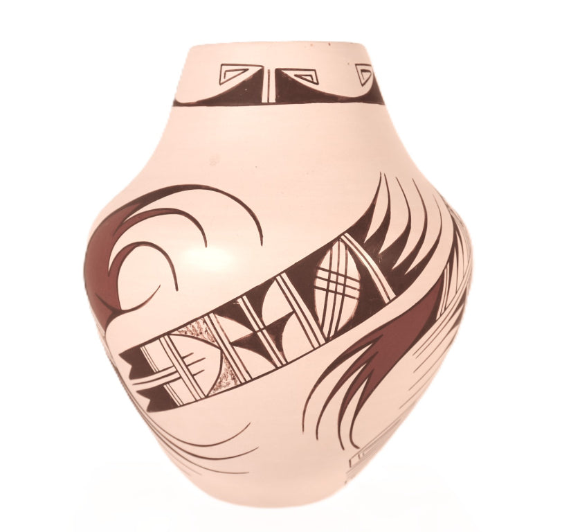 Hopi Pueblo Poly Chrome Pottery By Navasie Frog